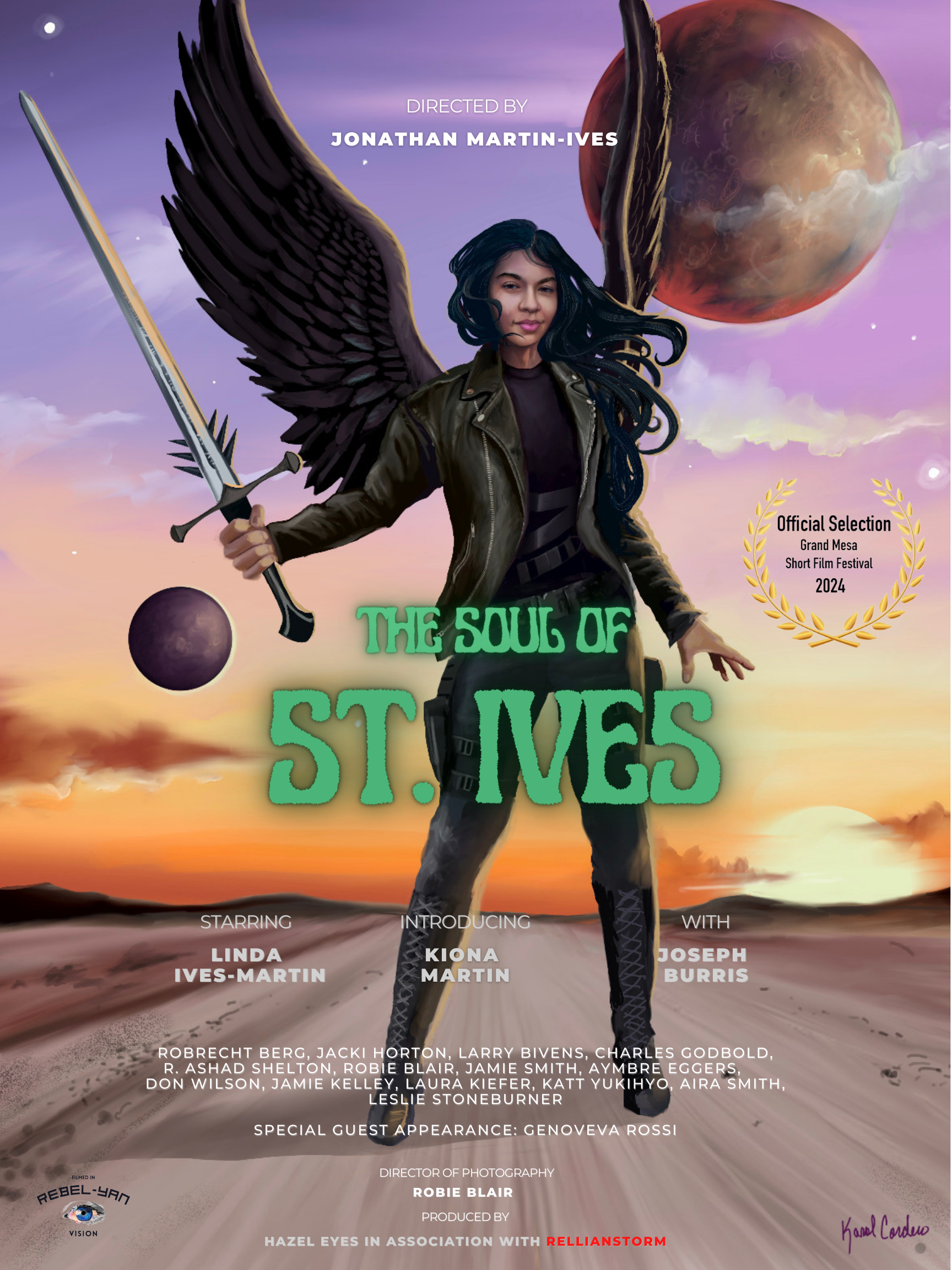 Jonathan Martin-Ives, Founder of RellianStorm Cinema presents The Soul of St. Ives sci-fi short film poster by RellianStorm Cinema